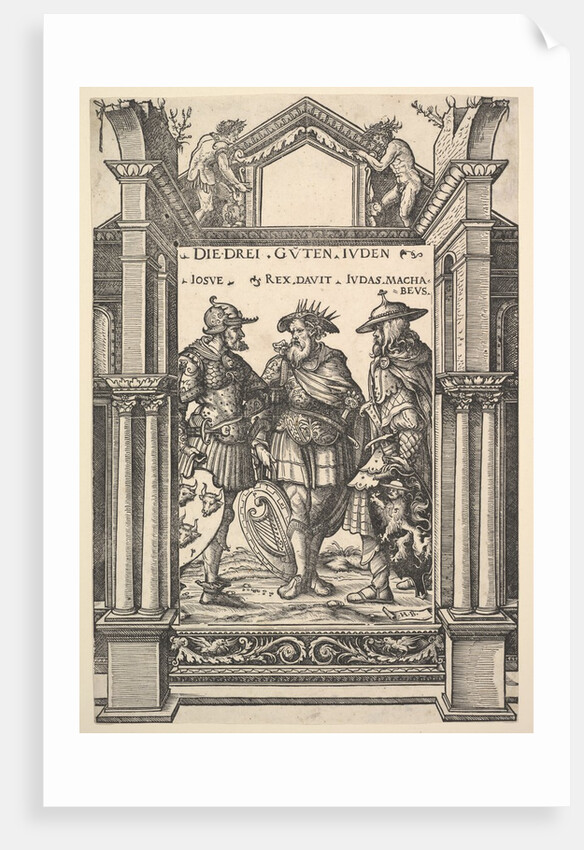 The Three Jewish Heroes, from Heroes and Heroines, 1516 by Hans Burgkmair