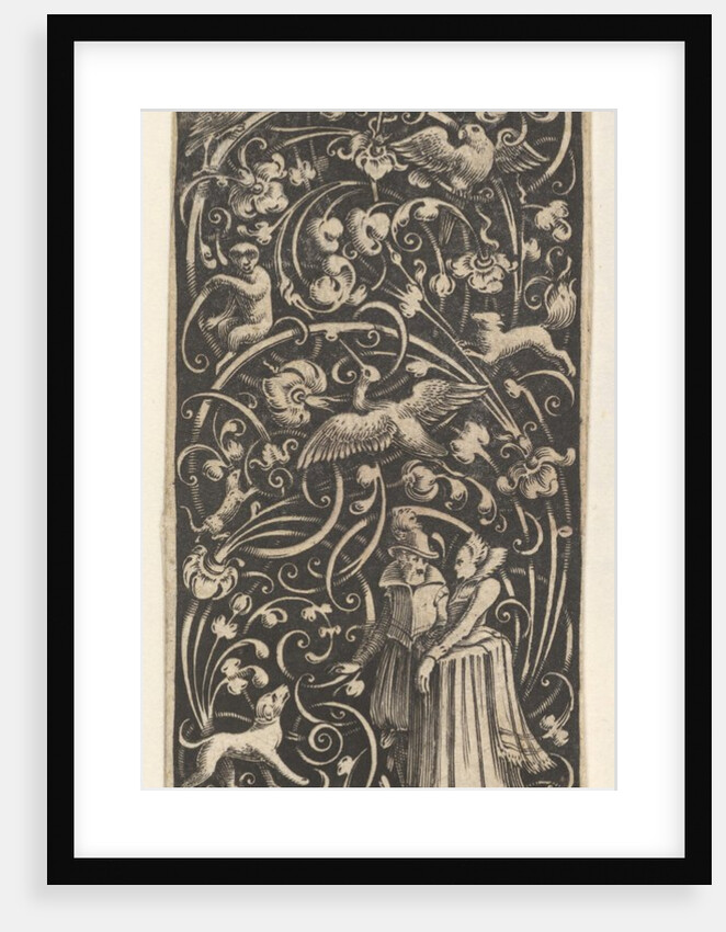 Vertical Panel with a Man and Woman, ca. 1631 by Bartolomeus van Lochom