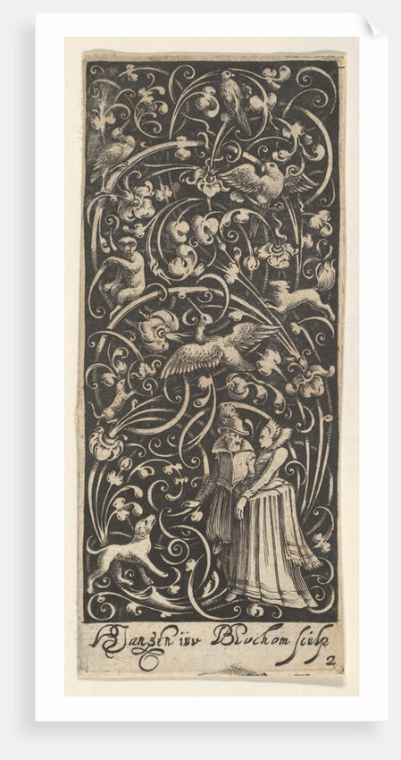 Vertical Panel with a Man and Woman, ca. 1631 by Bartolomeus van Lochom