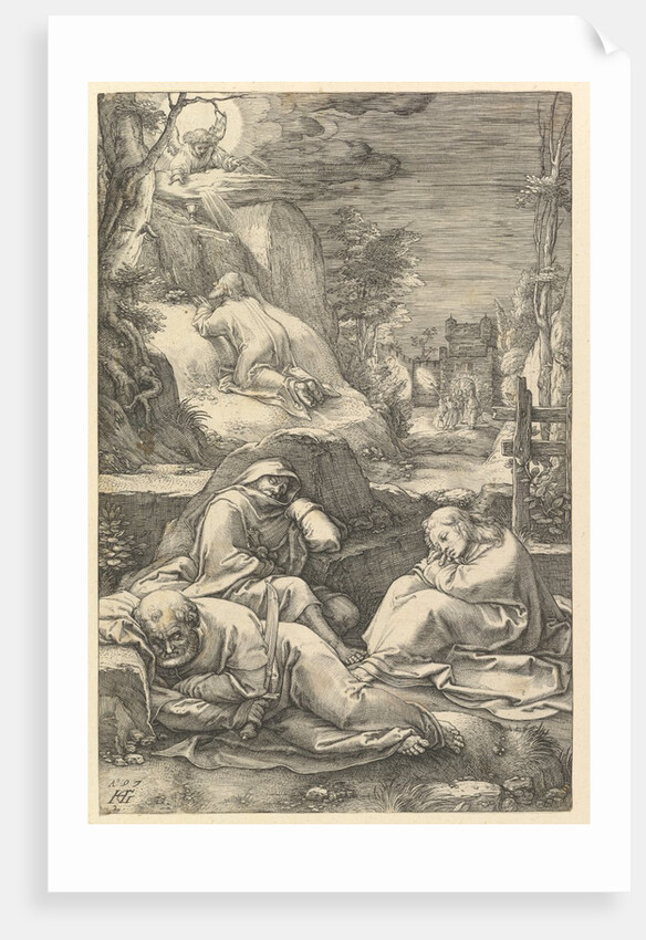 The Agony in the Garden, from The Passion of Christ, 1597 by Hendrik Goltzius