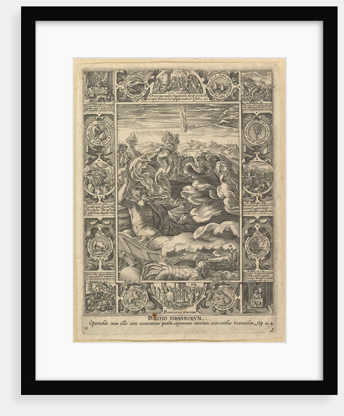 Punitio Malorum, from Allegories of the Christian Faith, from Christian and Profane Allego… by Hendrik Goltzius