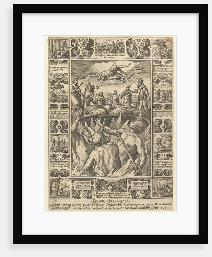 Punitio Tirannorum, from Allegories of the Christian Faith, from Christian and Profane Allegor… by Hendrik Goltzius