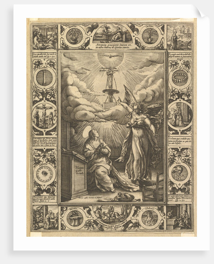 Ave Maria, from Allegorical Scenes on the Life of Christ, from Christian and Profane Allegories by Hendrik Goltzius