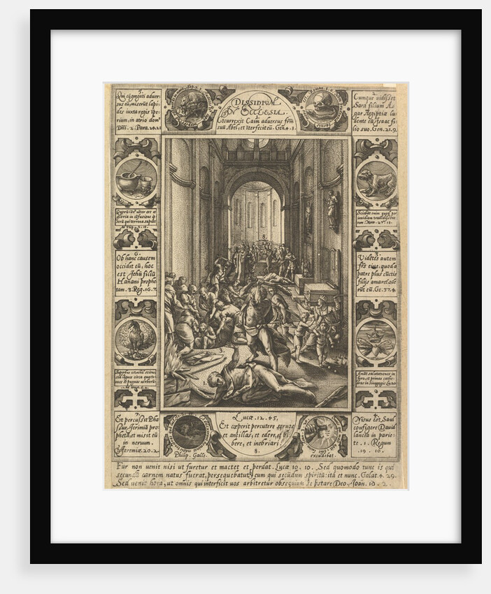Dissension in the Church, ca. 1578 by Hendrik Goltzius