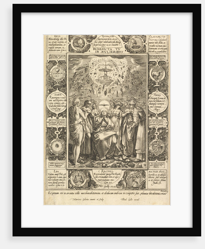 Benedicta tu in Mulieribus, from Christian and Profane Allegories by Hendrik Goltzius