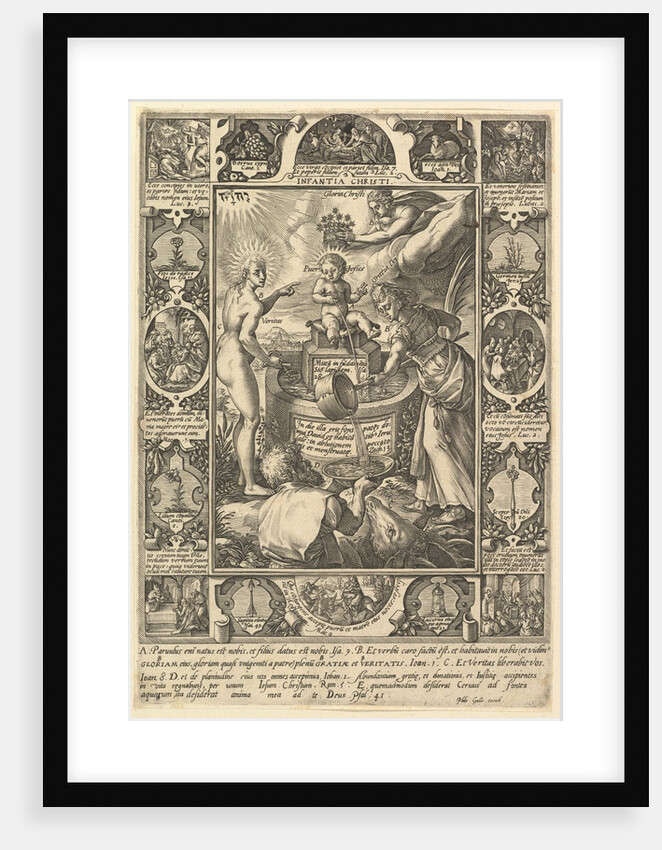 The Infant Christ, from Allegorical Scenes on the Life of Christ, from Christian and Profane A… by Hendrik Goltzius