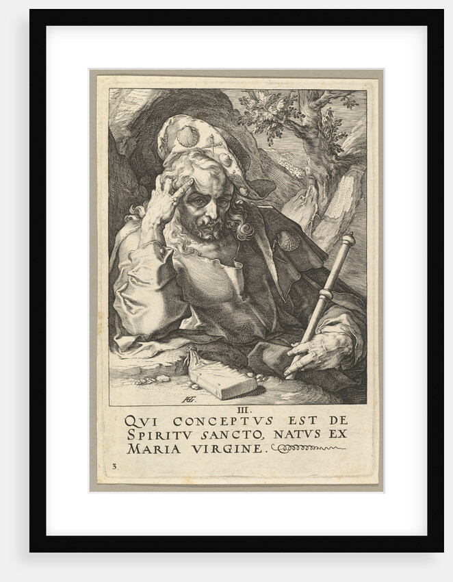 St. James the Great, from Christ, the Apostles and St. Paul with the Creed, ca. 1589 by Hendrik Goltzius