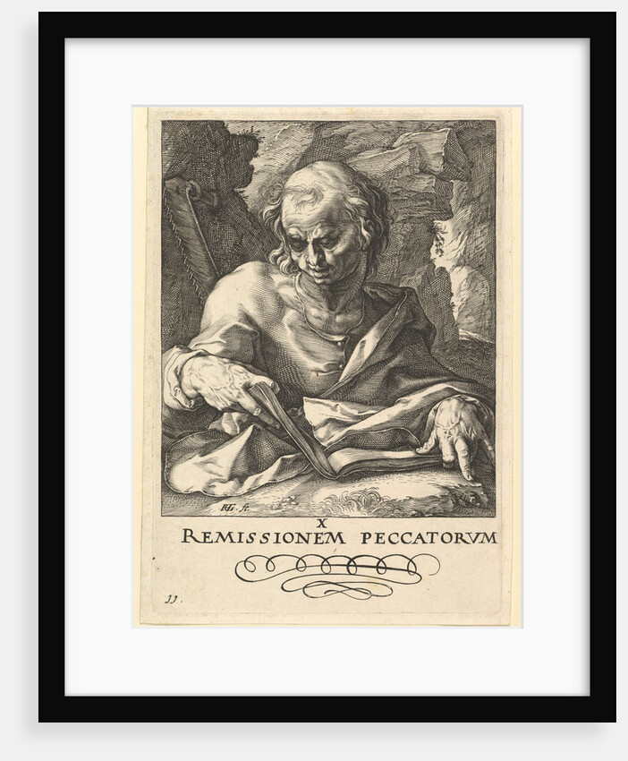 St. Simon, from Christ, the Apostles and St. Paul with the Creed, ca. 1589 by Hendrik Goltzius