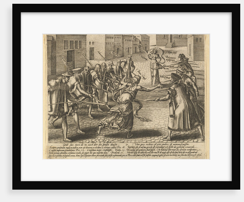 The Abuses of the Law, Plate 7 by Hendrik Goltzius