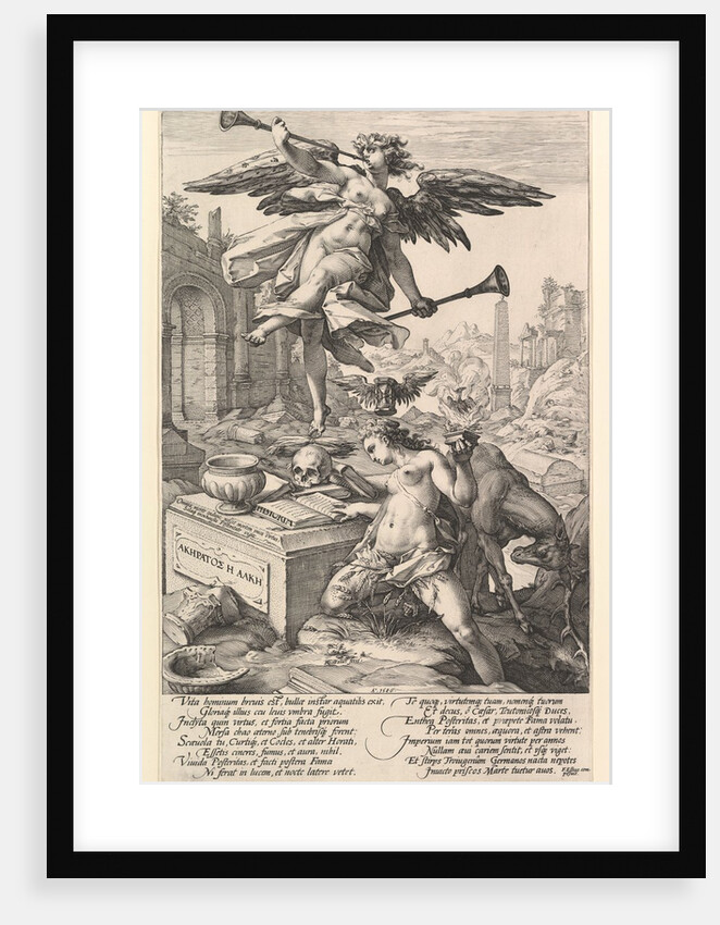 Fame and History, from the series The Roman Heroes, 1586 by Hendrik Goltzius