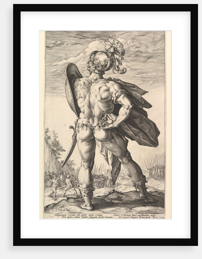 Marcus Valerius, from the series The Roman Heroes, 1586 by Hendrik Goltzius