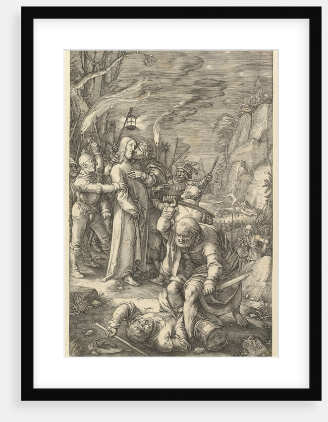 The Betrayal of Christ, from The Passion of Christ, 1598 by Hendrik Goltzius