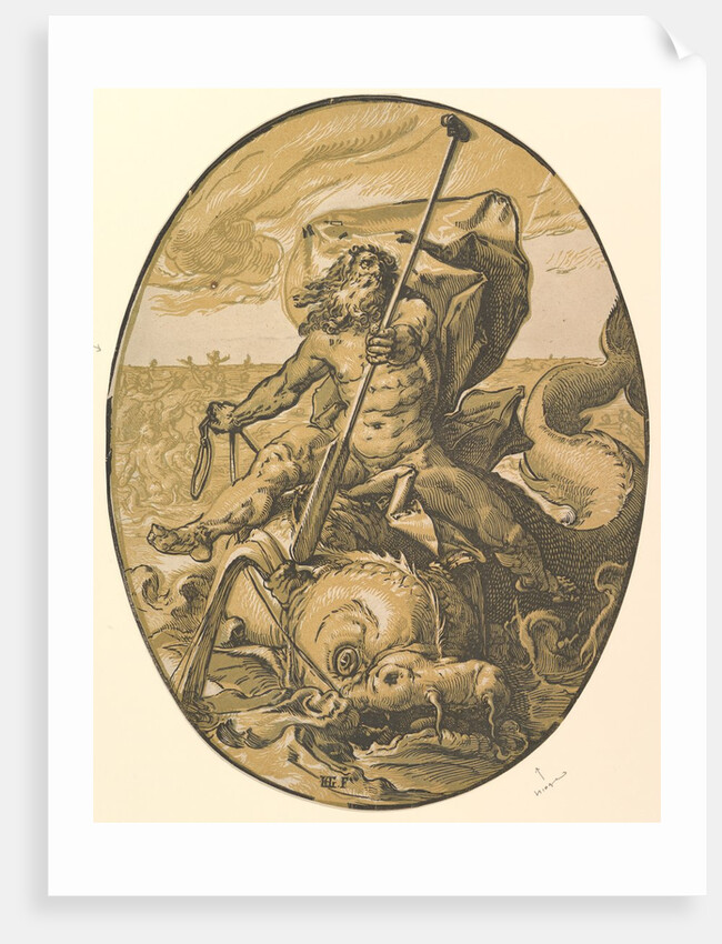 Oceanus, ca. 1589-90 by Hendrik Goltzius