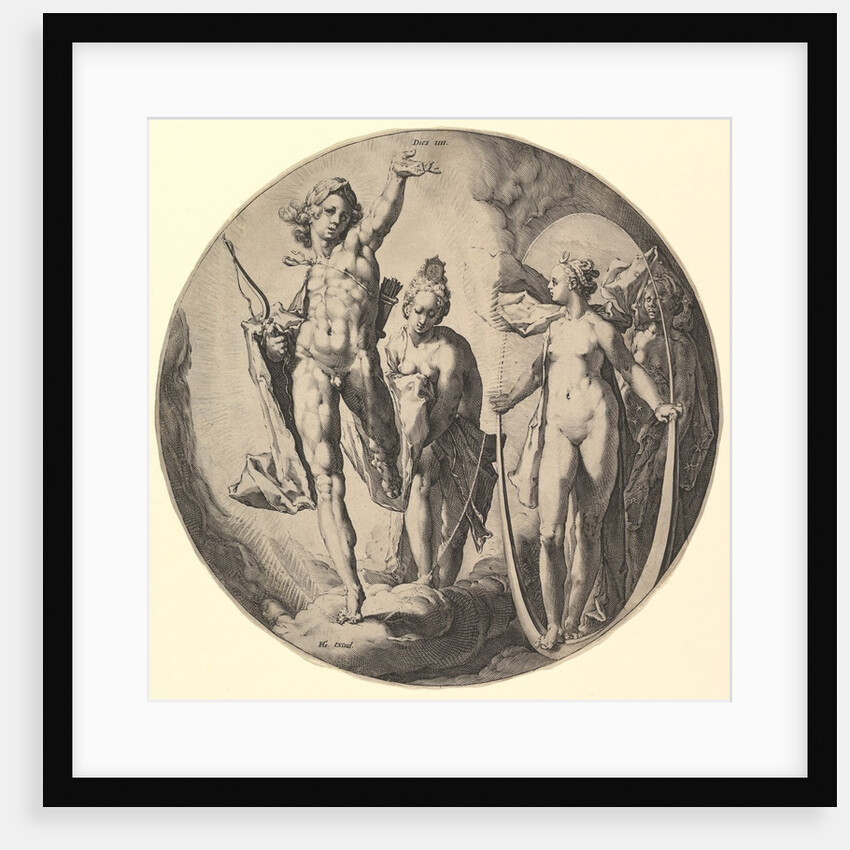 The Fourth Day, from the series The Creation of the World, ca. 1596 by Jan Muller