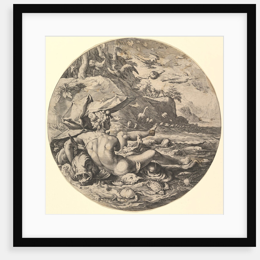 The Fifth Day, from the series The Creation of the World, ca. 1597 by Jan Muller