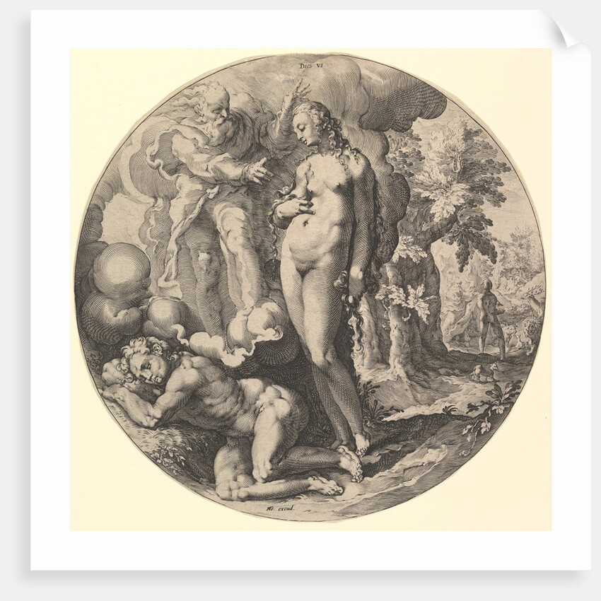 The Sixth Day, from the series The Creation of the World, ca. 1598 by Jan Muller