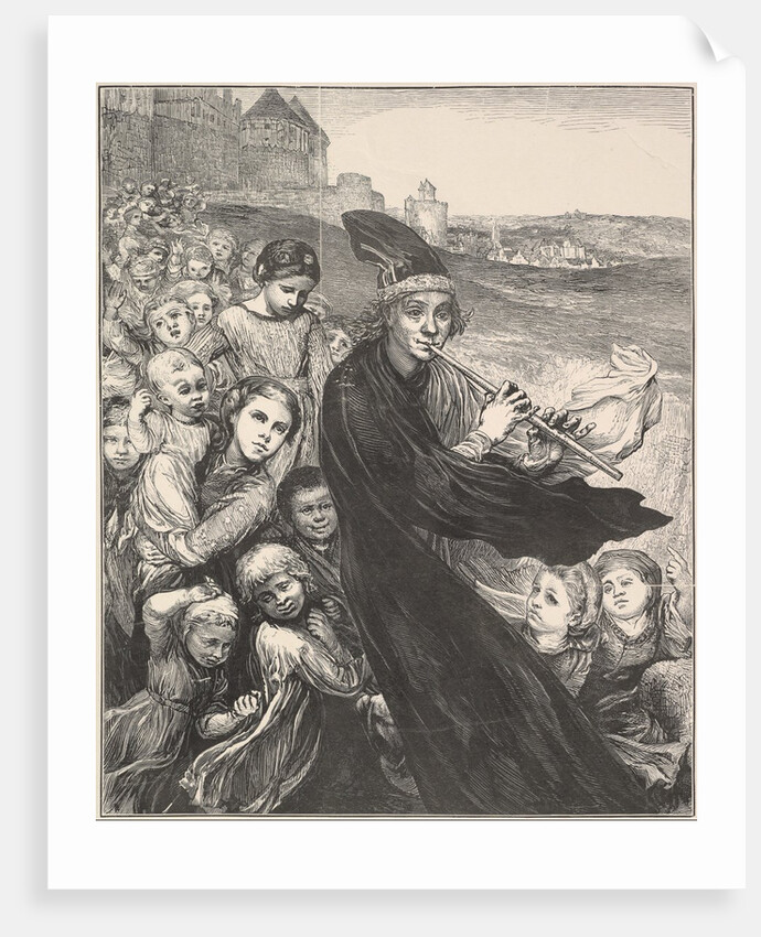 The Pied Piper of Hamelin, 1868 by Henry Marsh