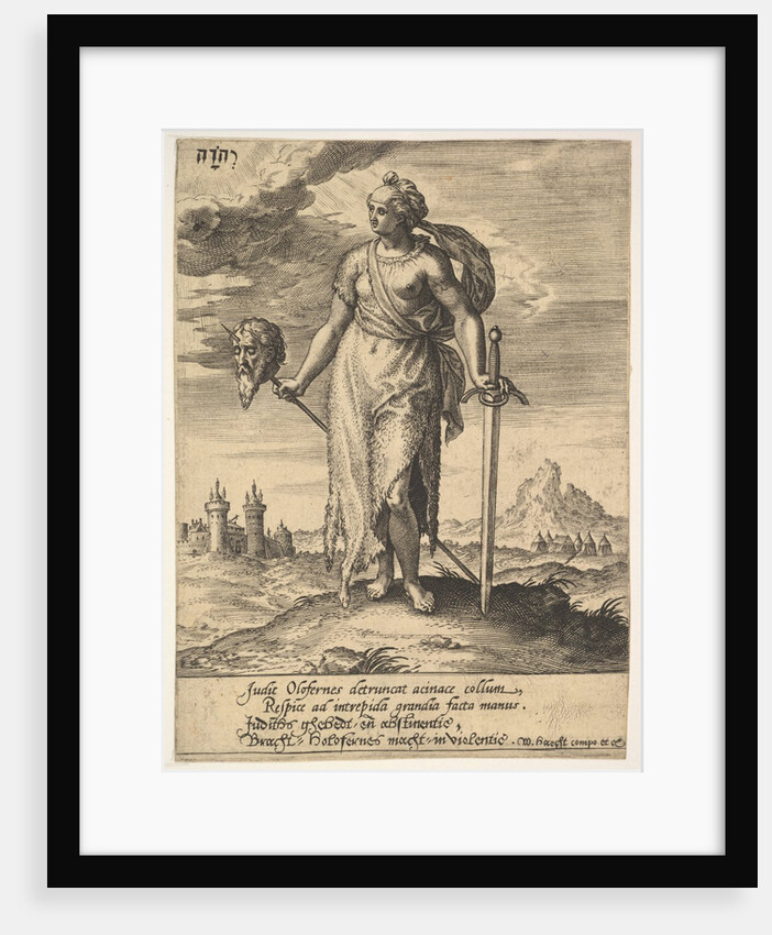 Judith, from Willem van Haecht, Tyrannorum proemia, 1578, 1578 by Hieronymous Wierix