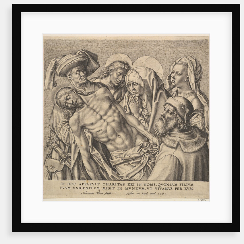 Bearing the Body of Christ, 1586 by Hieronymous Wierix