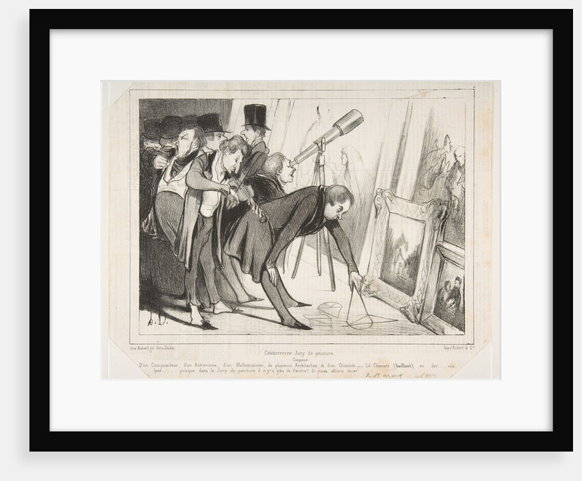 Celebrrrre Jury de Peinture…, published in Le Charivari, March 16, 1840, March 16, 1840 by Honore Daumier