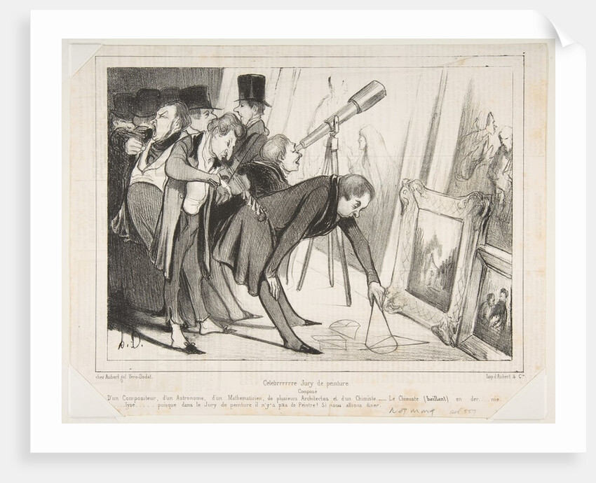 Celebrrrre Jury de Peinture…, published in Le Charivari, March 16, 1840, March 16, 1840 by Honore Daumier