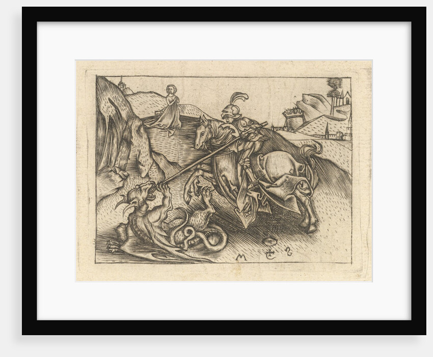 St. George, ca. 1435-1503 by Israhel van Meckenem