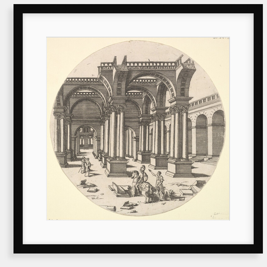 Perspectival View, Temple of Isis, 1551 by Jacques Androuet Du Cerceau