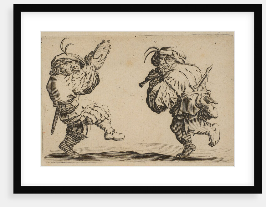 Les Danseurs a la Flute et au Tambouri by Jacques Callot