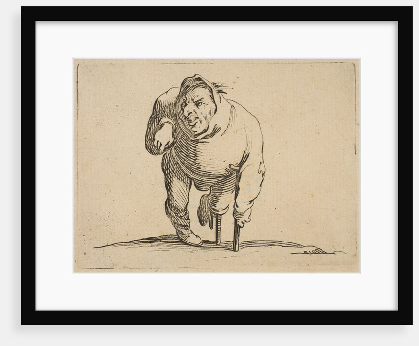 L'Estropié a la Béquille et a La Jambe de Boi by Jacques Callot