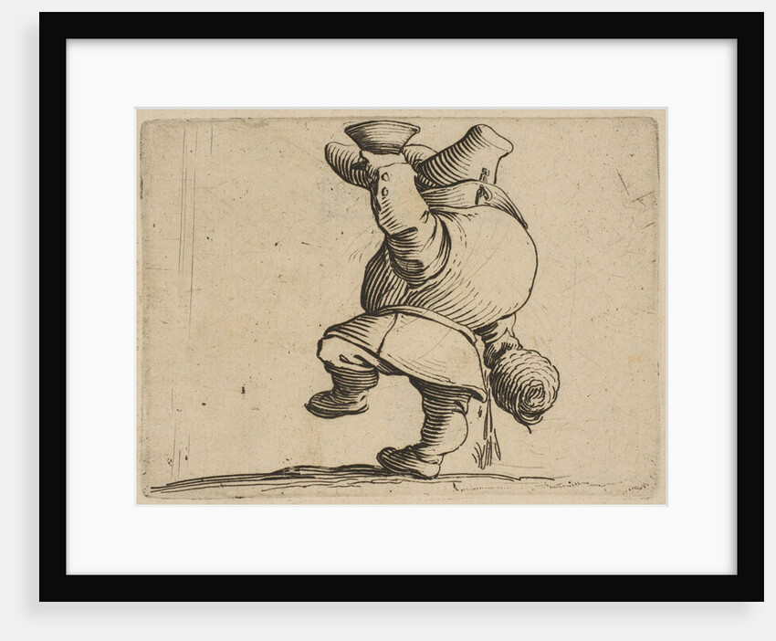 Le Buveur Vu de Dos, from Varie Figure Gobbi, suite appe…, 1616-22 by Jacques Callot