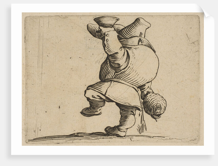 Le Buveur Vu de Dos, from Varie Figure Gobbi, suite appe…, 1616-22 by Jacques Callot