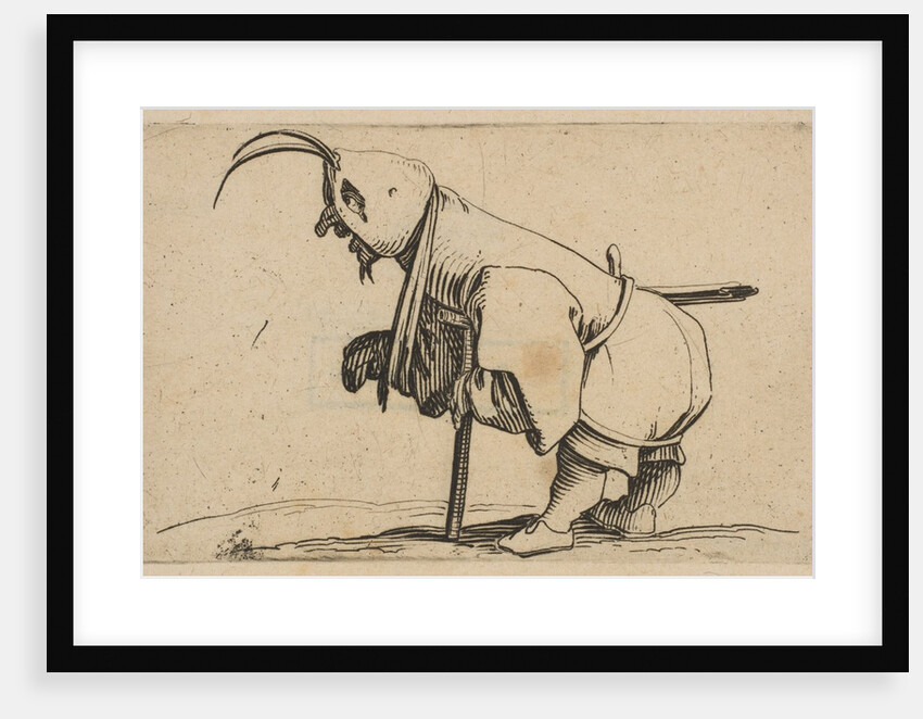 L'Estropié au Capuchon, from Varie Figure Gobbi, suite appe…, 1616-22 by Jacques Callot