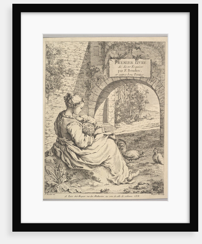Frontispiece, mid to late 18th century by Jacques Gabriel Huquier