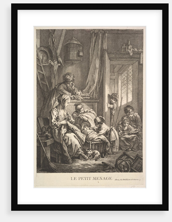 The Small Household, mid to late 18th century by Jacques Gabriel Huquier