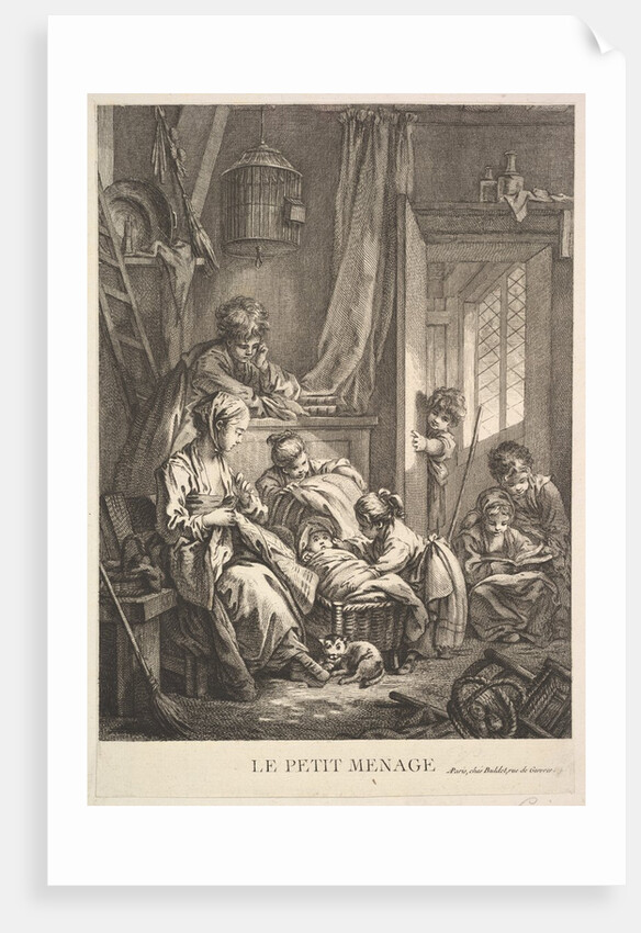 The Small Household, mid to late 18th century by Jacques Gabriel Huquier