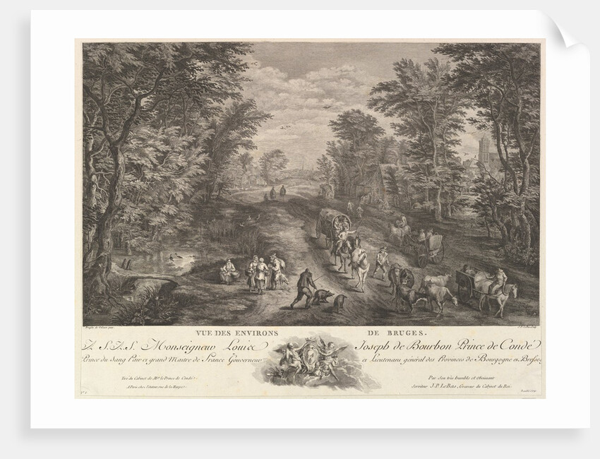 View of the Surroundings of Bruges by Jacques Philippe Le Bas