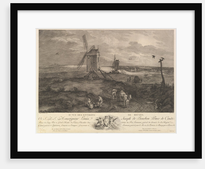 Second View of the Surroundings of Bruges by Jacques Philippe Le Bas