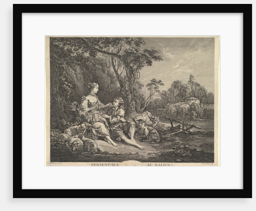 Pensant-ils au Raisin?, 18th century by Jacques Philippe Le Bas