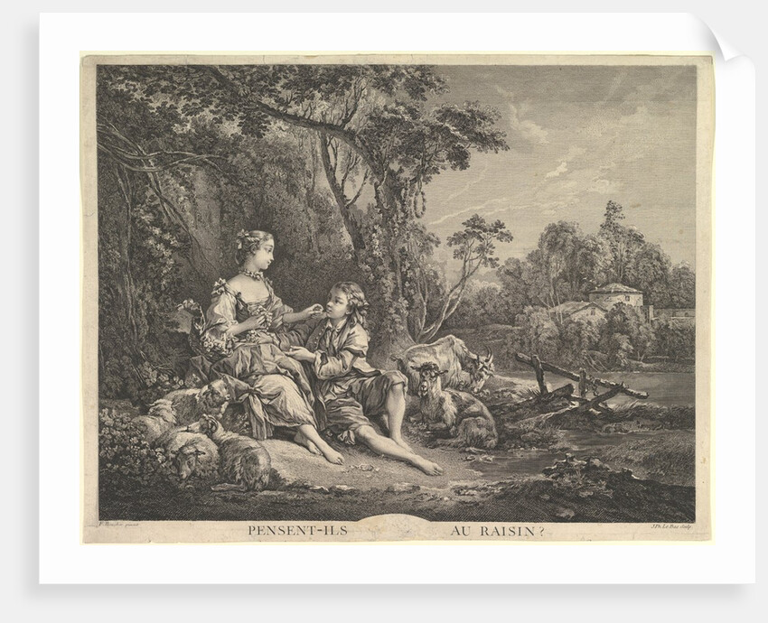 Pensant-ils au Raisin?, 18th century by Jacques Philippe Le Bas