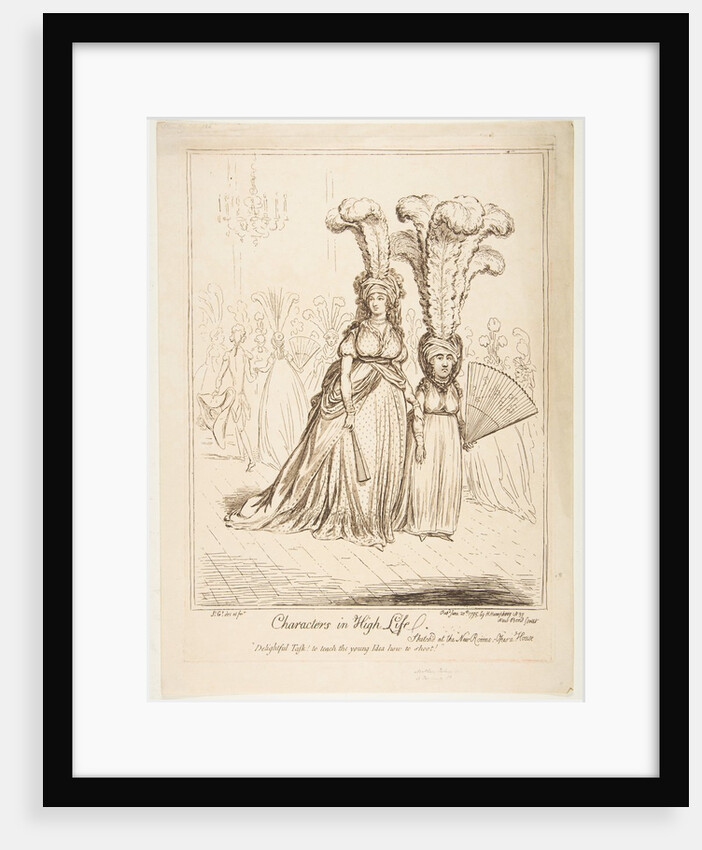 Characters in High Life, June 20, 1795 by James Gillray