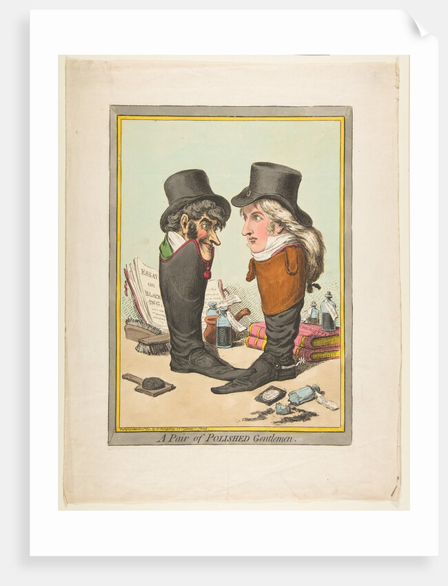 A Pair of Polished Gentlemen, March 10, 1801 by James Gillray