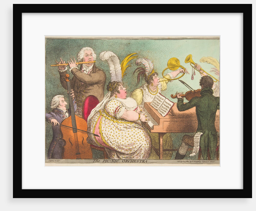 The Pic-Nic Orchestra, April 23, 1802 by James Gillray