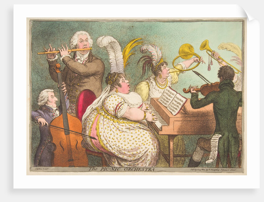 The Pic-Nic Orchestra, April 23, 1802 by James Gillray