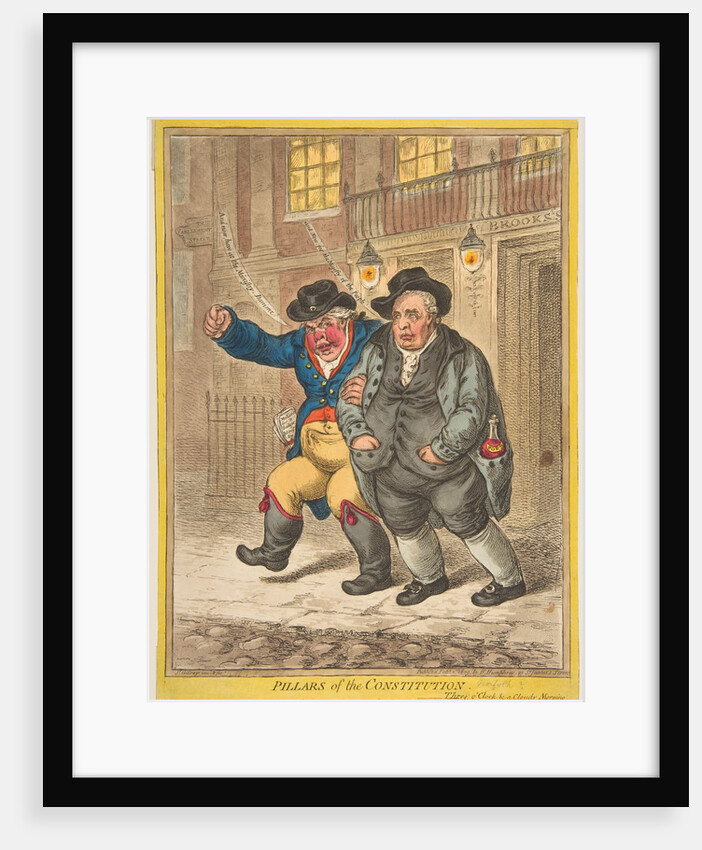 Pillars of the Constitution, February 1, 1809 by James Gillray