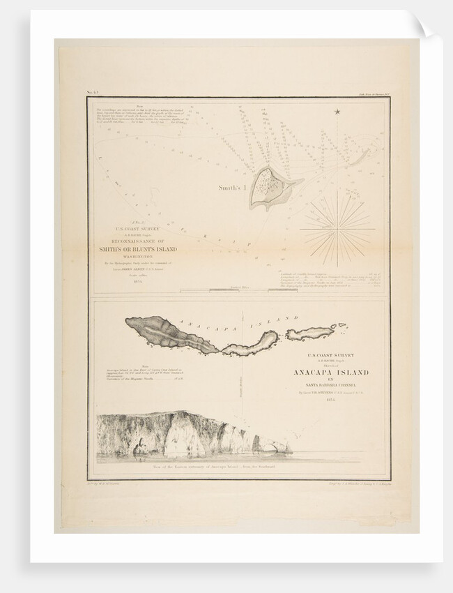 U.S. Coast Survey…Reconnaissance of Smith's or Blunt's Island, Washington / U.S. Coas…, 1854-57 by James Abbott McNeill Whistler/John Young/Charles Knight