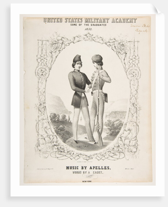 United States Military Academy: Song of the Graduates, 1852 by Sarony & Co