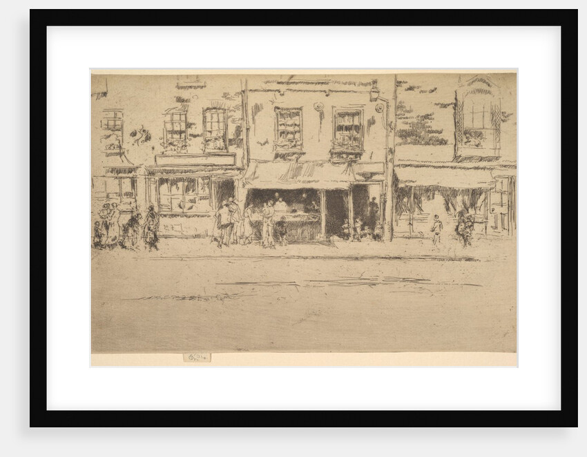 The Fish Shop, Busy Chelsea, 1886-87 by James Abbott McNeill Whistler
