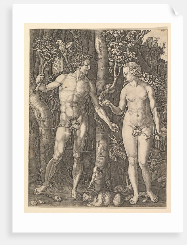 Adam and Eve, 1566 by Jan Wierix