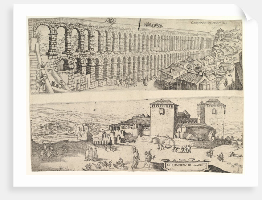 The Aqueduct at Segovia and The Castle of Madrid, 1500-1599 by Jan Cornelisz Vermeyen