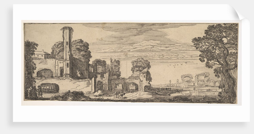 Riverscape with Ruins of a Castle, ca. 1615 by Jan van de Velde II